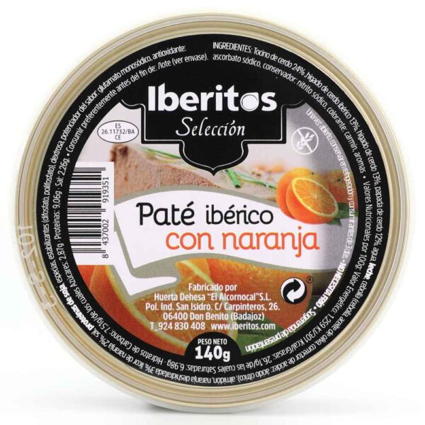 Paté ibérico con Naranja