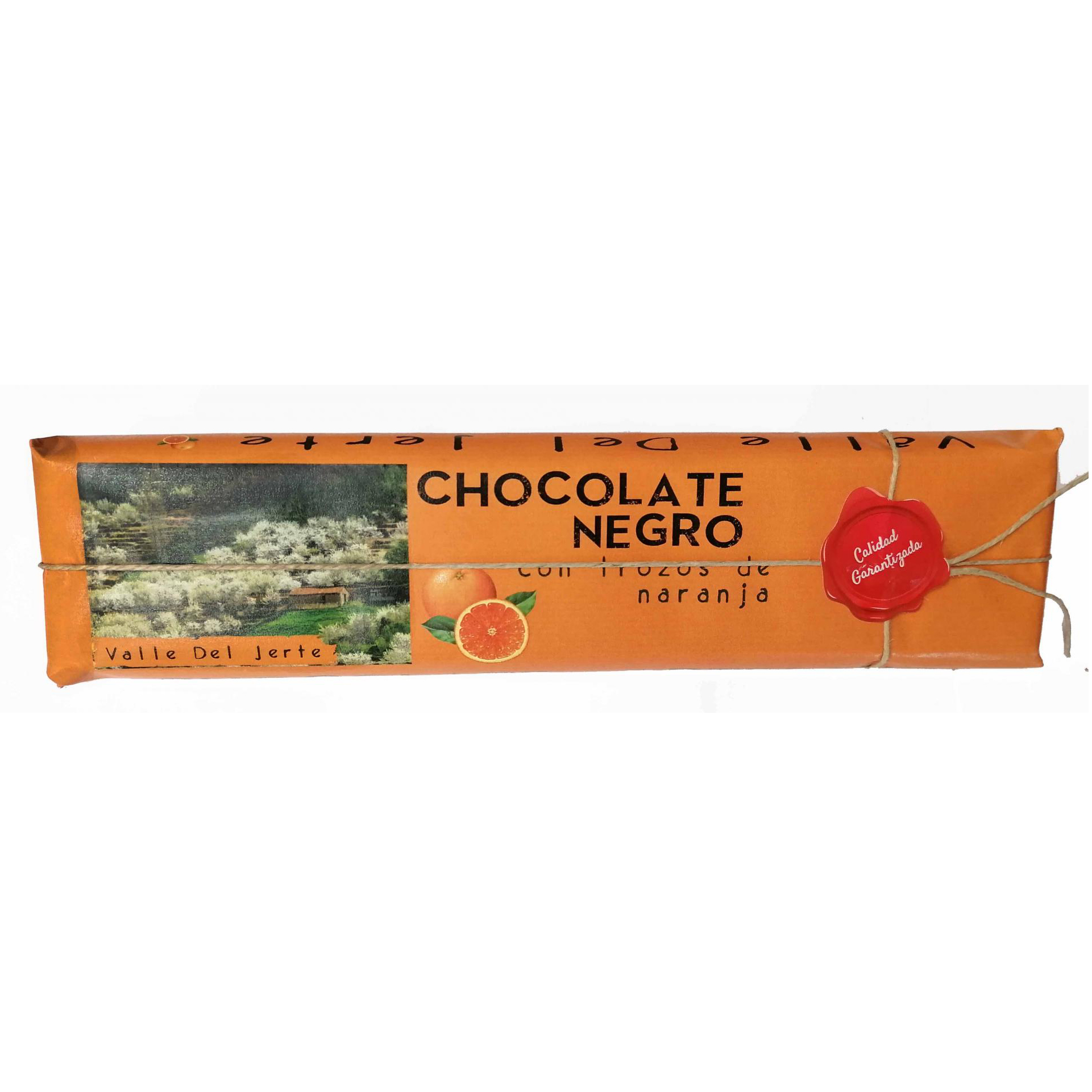 Chocolate Negro con trozos de Naranja